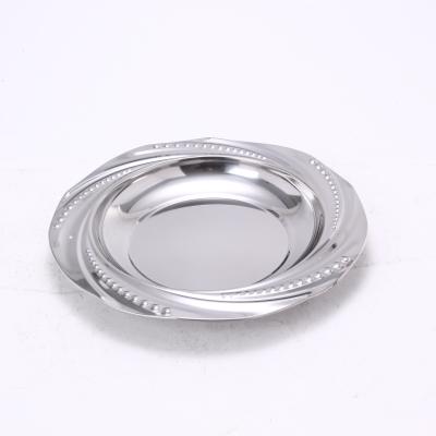 China Wholesale Custom Stocked Trendy Style Casserole Pot Cover Set Stainless Steel Dinner Plate for sale