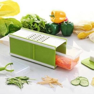 China Sustainable Commercial Multifunctional Vegetable Cutter Slicer Shredder With Drain Basket Vegetable Shredder for sale