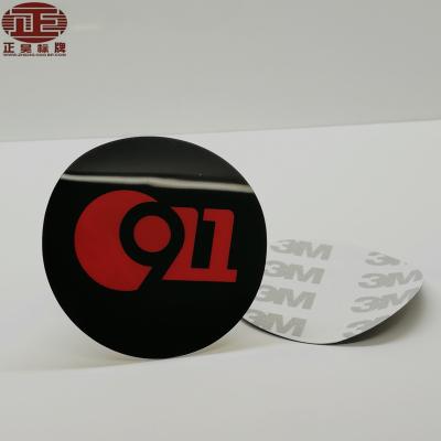 China Waterproof Custom Printed Slim Plastic Labels Stickers Logo Signs Plate for sale