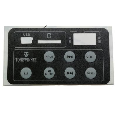 China Waterproof Customized Hardware/Sign/Label Electronic Decorative Button Panel/PVC Patch Panel for sale