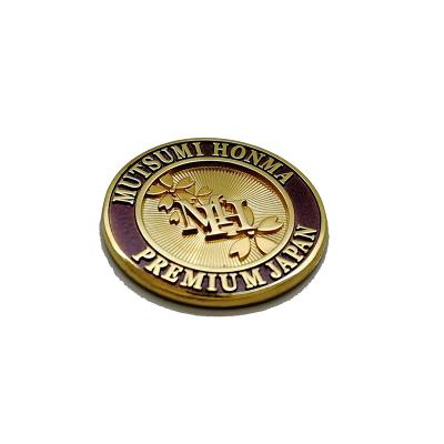 China Custom Thick Europe Metal Logo 3d Nickel Embossed Medal Badges for sale