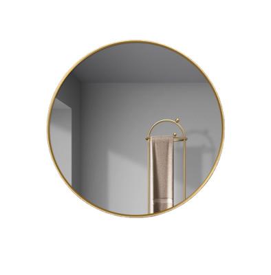 China Factory Price Contemporary Vertical Round Bathroom Magnifying Mirror Vanity Mirror Wall Hanging Mirror Metal Frame for sale