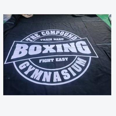 China Hot Selling Durable Boxing Ring Floor Cover Canvas Muttahida Majlis-e-Amal Cage PVC Floor Material With OEM Logo for sale