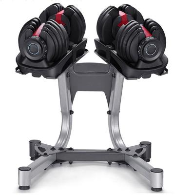 China Adjustable Dumbbell 24kg Dumbbell Set Universal Gym Equipment Use 40kg Unisex Dumbbell Set for sale