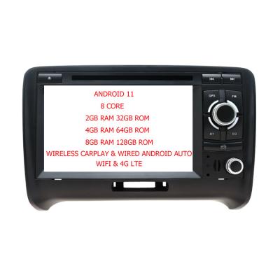 China ZYCGOTEC 8 Core GPS Car Radio Multimedia Player Android 11 Auto DVD Player For Audi TT MK2 8J 2006 - 2015 Carplay Wifi 2 Din Stereo for sale