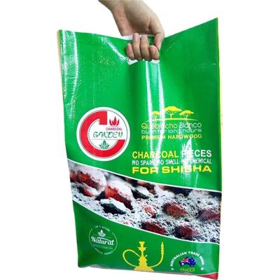 China Moisture Proof Laminated PP Woven Plastic Bags For BBQ Charcoal Packing for sale