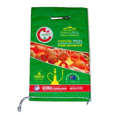 China Plastic Bags Moisture Proof Heavy Duty PP Woven Bags For Charcoal Charcoal Packing for sale