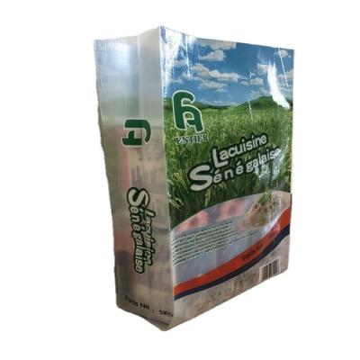 China Moisture Proof Empty Rice Packing Plastic Bags 50kg Bag Transparent PP Woven Rice Packing Bag for sale