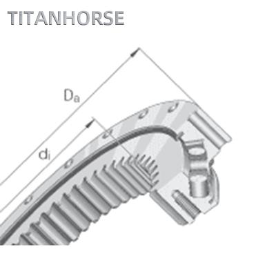 China Small Swivel CROSS ROLLER Single Row Ball Bearing Mini Swing Bearing With Internal Teeth for sale