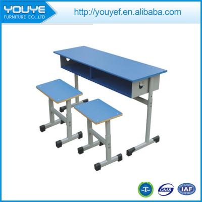 China School Furniture Comfortable Cheap Double School Desk And Chair 2 Person for sale