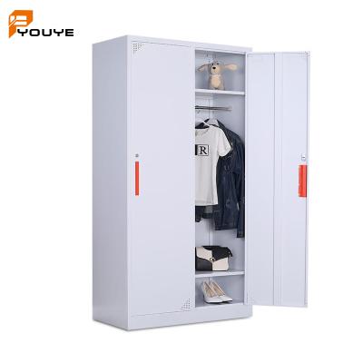 China Places Manufacturer Direct Selling Cheap Metal Wardrobe School 2 Door Wardrobe for sale