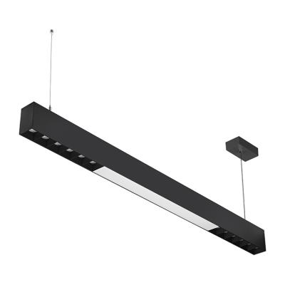 China High Quality Modern Linear Kitchen Living Room Modern Linear Living Room Pendant Lamp Aluminum LED Hanging Lamp for sale