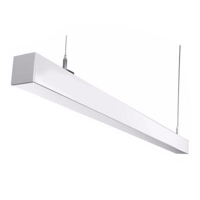 China Manufacturer Wholesale Suspension Modern LED Pendant Lamp Fixture 40W 72W Modern Linear Kitchen Living Room 5FT 4FT Hanging Lamp 6FT for sale