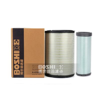 China Use For Excavator BOSHIDE Excavator Price Use The High Quality Filter Air Filter Good For PC360-7 SK250-8 CAT325C/D 6I-2503 P532503 AF25129M A-659 for sale