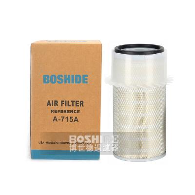 China Use For Excavator BOSHIDE Excavator Price Use The Good Filter High Quality Air Filter For P181054 PA1681 3I-0806 XG815 FR150 FR75 A-715 for sale