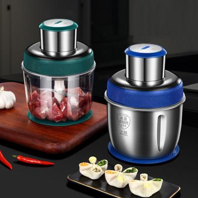 China New 350w Food Processor Chopper Meat Mincer Meat Vegetable Electric Grinder Household 2.5L Stainless Steel Vegetable Grinder for sale