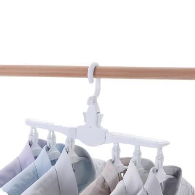 China Japan Style Magic Multi-port Support Hanger Clothes Multifunctional Plastic Home Storage Hangers Drying Rack Hangers for sale