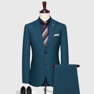 China Workmanship Mens Fashion Style Slim Fit Anti Shrink 2 Pieces In Stock Ready To Ship Groom Groomsmen Suits for sale