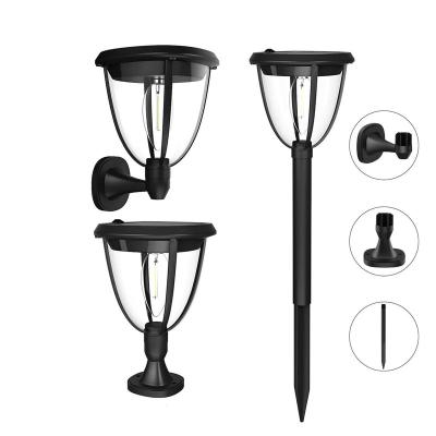 China Residential Outdoor Solar Lamp Post Lights Outdoor Led Solar Post Light for sale