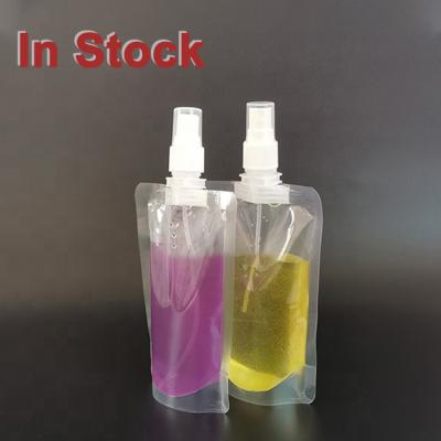 China 20ml 100ml 250ml 280ml 1000ml recyclable white fine mist spray bottles/empty plastic pouches/bags for essential oils with plastic sprayer for sale