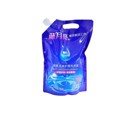 China Safety Good Quality Antiseep Spout Doypack Pouch For Laundry Detergent Packaging for sale