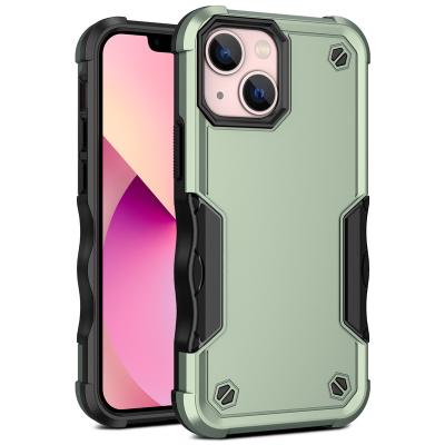 China 2022 Shockproof Hot Selling Shockproof Armor Phone Case For Iphone 13 14 Kickstand Back Case for sale