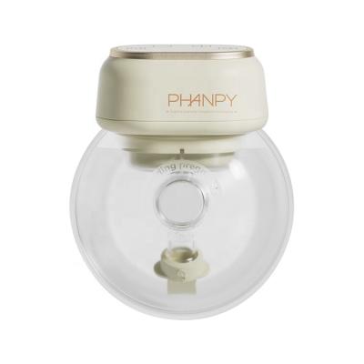 China Phanpy Yiqiao S2 Hands Free BPA Free Portable Electric Breast Pump With Bra Caring Low Noise One Piece Breast Pump for sale