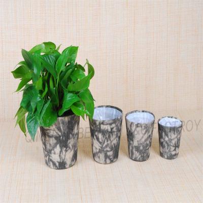 China CLASSIC New Style Tie-dye Jute Burlap Indoor Decoration Plant  Flower Pot Cover WY18-32 for sale