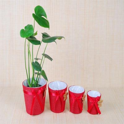 China Any color Paper Pot Cover Pot Flower AMERICAN Style Indoor Plant  Decoration flower pots WY15-93 for sale