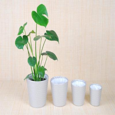 China CLASSIC New Style  Plastic  PU Waterproof  Indoor  Home Decoration Plant Flower Pot Cover WY15-97 for sale