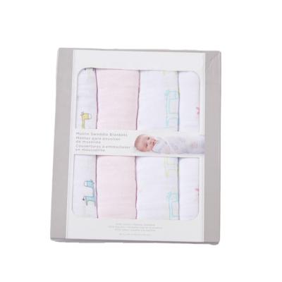 China 2021 Customs Printed Muslin PORTABLE Baby Blanket Wraps Muslin Blankets Super Soft for sale