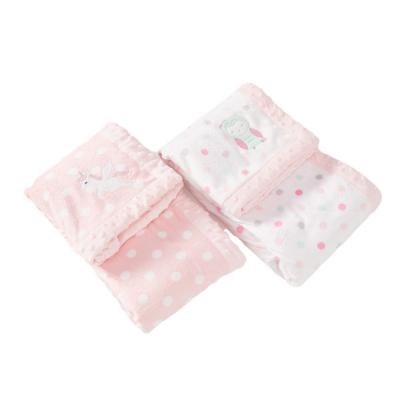 China Wholesale PORTABLE Flannel Fleece Baby Blanket Ultra Soft Plush Baby Crib Covers For Winter for sale