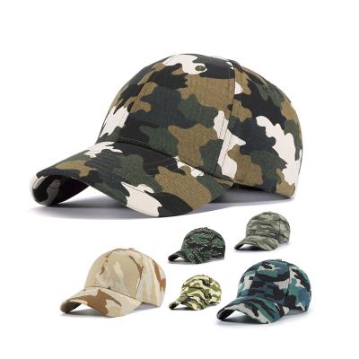 China COMMON Blue Camouflage Hat Cotton Outdoor Men Unstructured Baseball Hat for sale