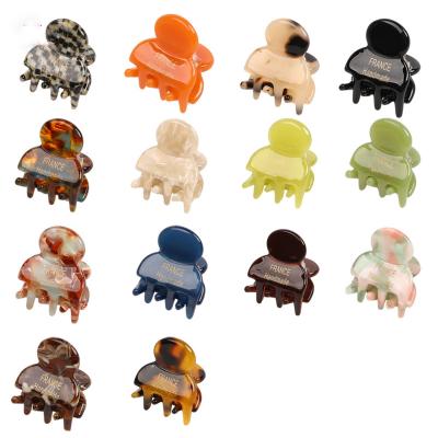 China Hair Decoration Girls New Colored Mini Hair Claw Clips for sale