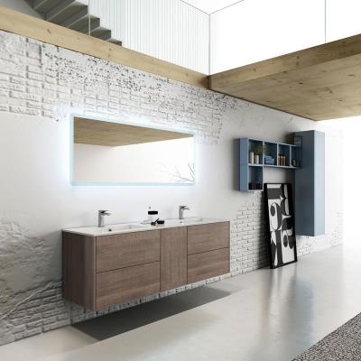 China Hot Sale Modern LED Fitted Bathroom Vanity Cabinets for sale