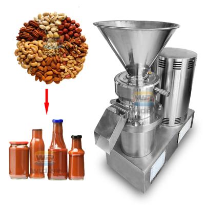 China Vegetable processing plant tahini halva machine grinder high quality solid food grade stainless steel colloidal colloid grinder for sale