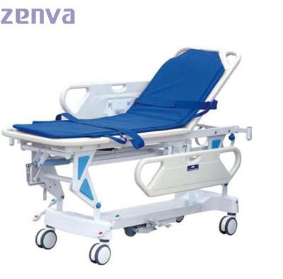 China Modern Luxury Patient Trolley Wheeled Hospital ABS Trolley Medical Emergency Medical Emergency Crash Trolley for sale