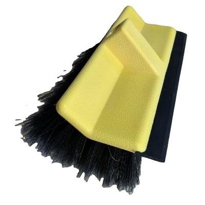 China Sweep Head With Rubber Car Wash Sweep PVC Bristle For Auto Squeegee SUV RV Truck Boat Camper Tire Car Detailing Cross Car Cleaning Brush Head for sale