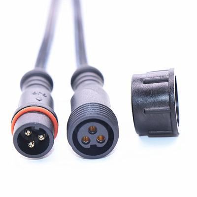 China Power 3 4 5 6 Plastic Connector 20awg 10cm Ray Wu Connectors 12cm Waterproof Ip 68 M8 M12 Pin Cable For Led Pixel Light for sale