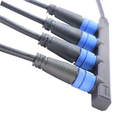 China IP68 Waterproof LED Street Light 2 Pin Splitter Connector Cable For LED Street Light for sale