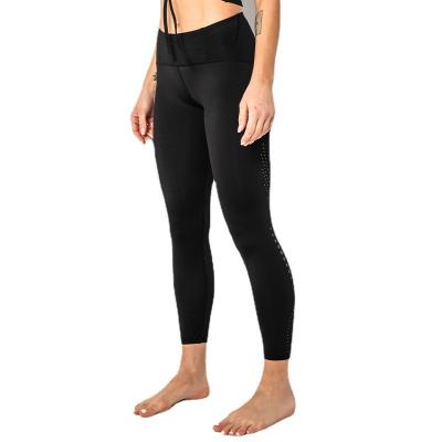 China High Waist Hollowed-out QUICK DRY Fitness Pocket Hip Lift Running Yoga Pants Women Tight Sports for sale