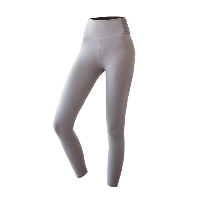 China Breathable Double Hair Grinding High Waist Buttocks Sports Fitness Pants High Elastic Comfortable Yoga Pants for sale