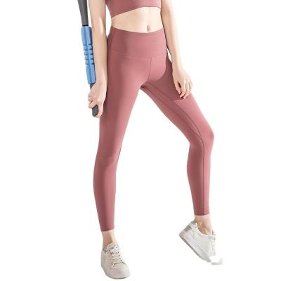 China Breathable Factory Production Custom Design Solid Simple Yoga Fitness Set For Women Hot Women In Yoga Pants for sale