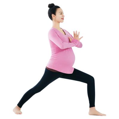 China New breathable professional yoga suit for pregnant women, belly support, elastic pants for exercise outside pregnancy for sale