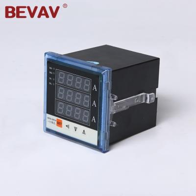 China BEVAV A+quality Current Measurement Panel AC Digital Ammeter, Single Phase And Three Phase AC Electric Power Meter, Ampere Meter for sale