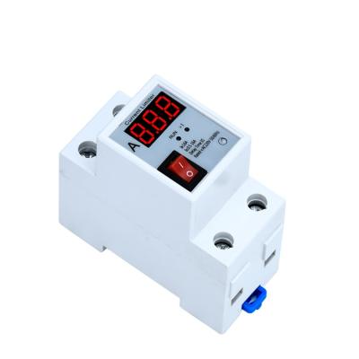 China Smart SVC Din Rail Over&Under Voltage Protector 40A Protect Air Conditioner Voltage Protection for sale