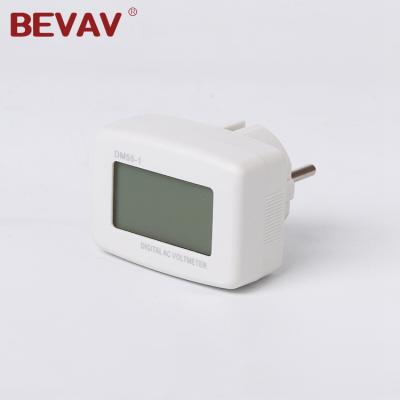 China DM55-1 220V AC Electronic Digital LCD Voltmeter Socket Header AC110-300V DM55-1 for sale