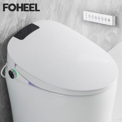 China Bidet Seat Button Control Open Display Electronic Bidets Auto Close Automatic LCD Smart Toilet Seat Heated Seat for sale