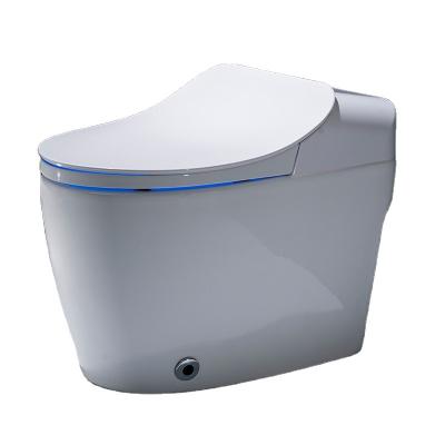 China Double-flow Bathroom Hotel Home Seat Heating Ceramic Smart Toilet Bidet One-piece Smart Toilet for sale