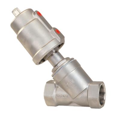 China General Angle Seat Pneumatic Valve High Temperature Resistance With Stainless Steel Head And Internal Thread for sale